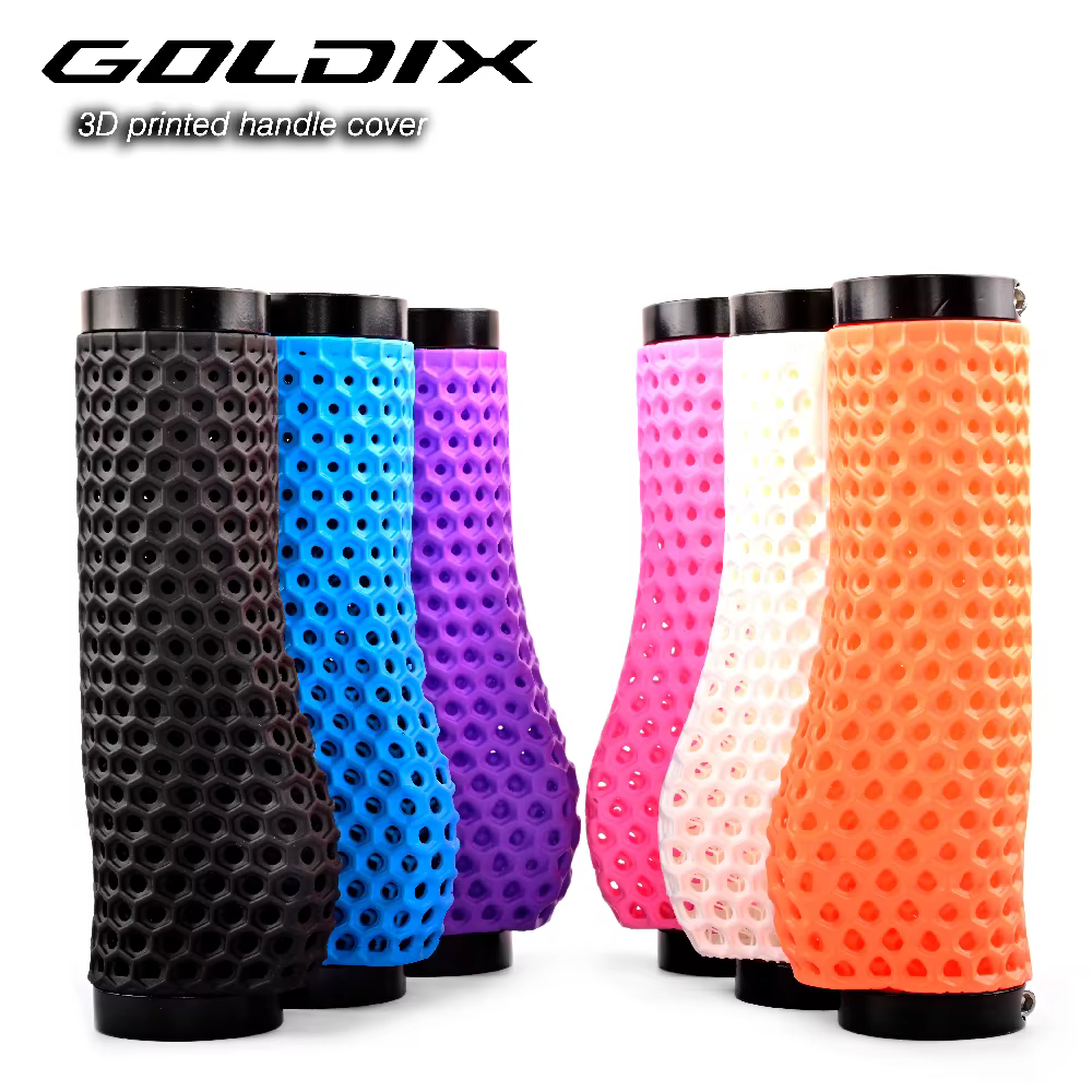 Poignées de guidon de vélo GOLDIX en nid d'abeille imprimées en 3D