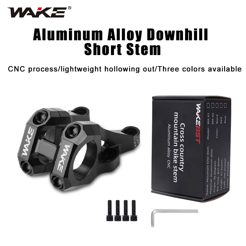 Tige de guidon courte en alliage d'aluminium pour VTT