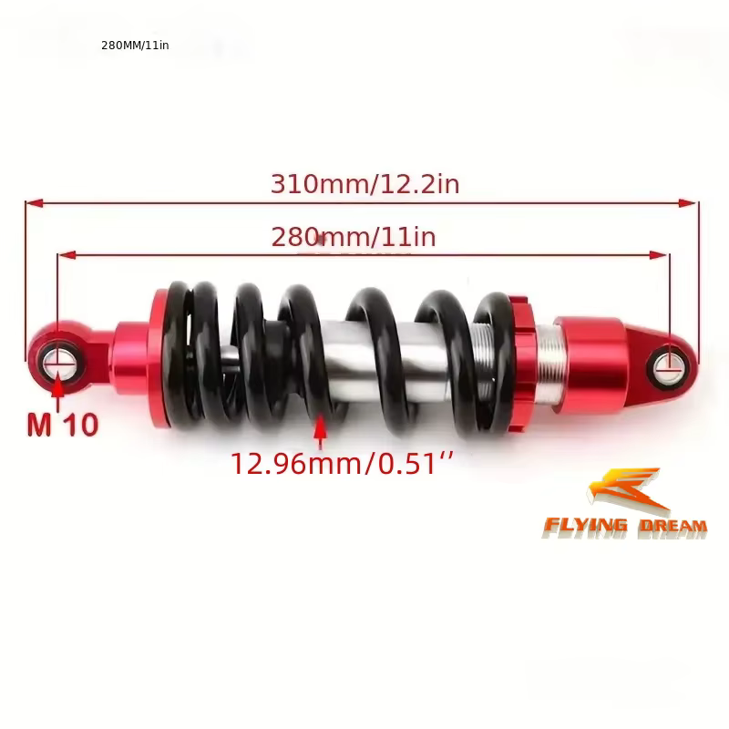 Suspension arrière de Normandie de choc artériel 1000280mm adaptée aux E-BIKE de vélo de 50CC 110CC 125CC agglomCC 150CC 200CC 250CC D343 PIT