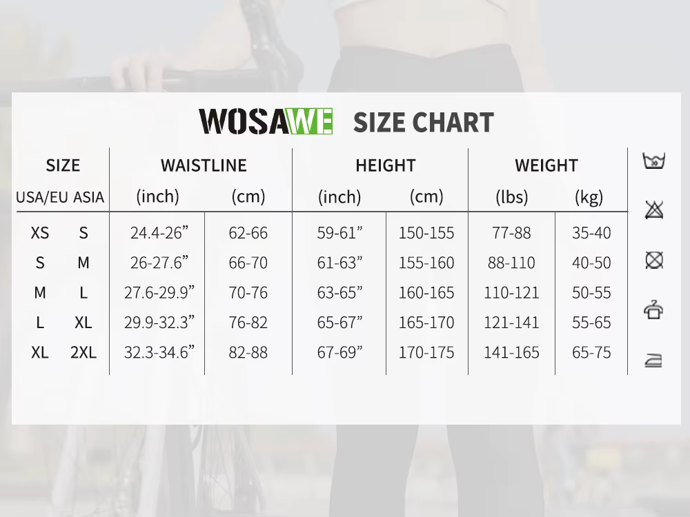 WOSAWE femmes pantalons de cyclisme coupe-vent rembourré