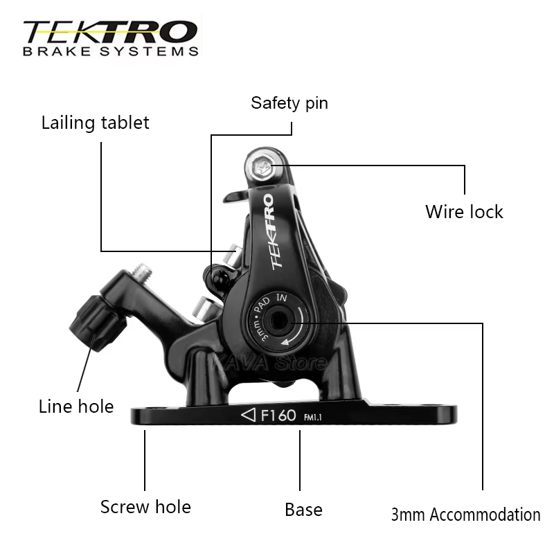 TEKTRO MD-C550 frein à disque de vélo de route 160/140mm ligne