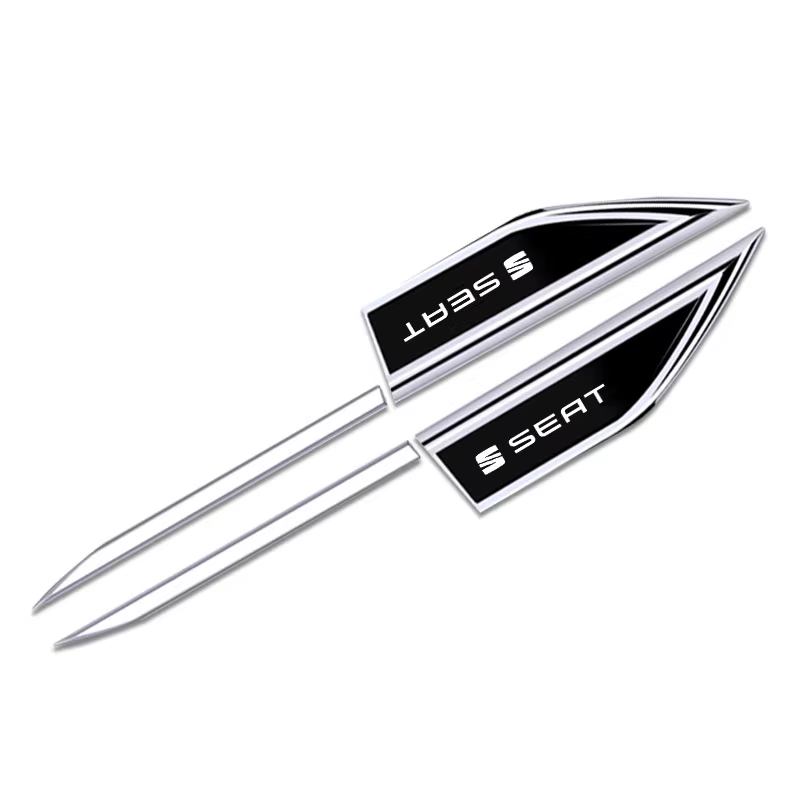 Autocollants de porte latérale pour voiture, 2 pièces, pour Seat Leon Ibiza Ateca Arona Altea Arosa Exeo Mii, accessoires de voiture