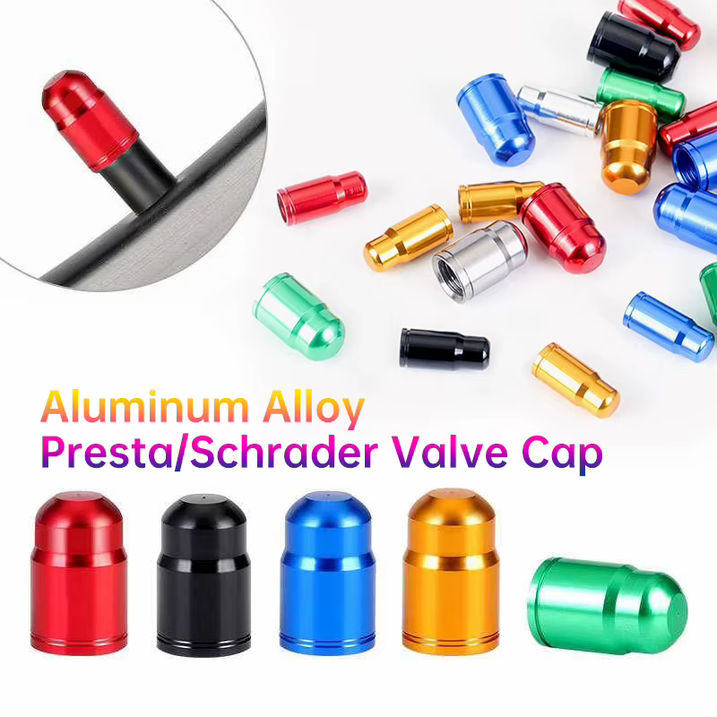 10 pièces de capuchons de valve de pneu de vélo en alliage d'aluminium