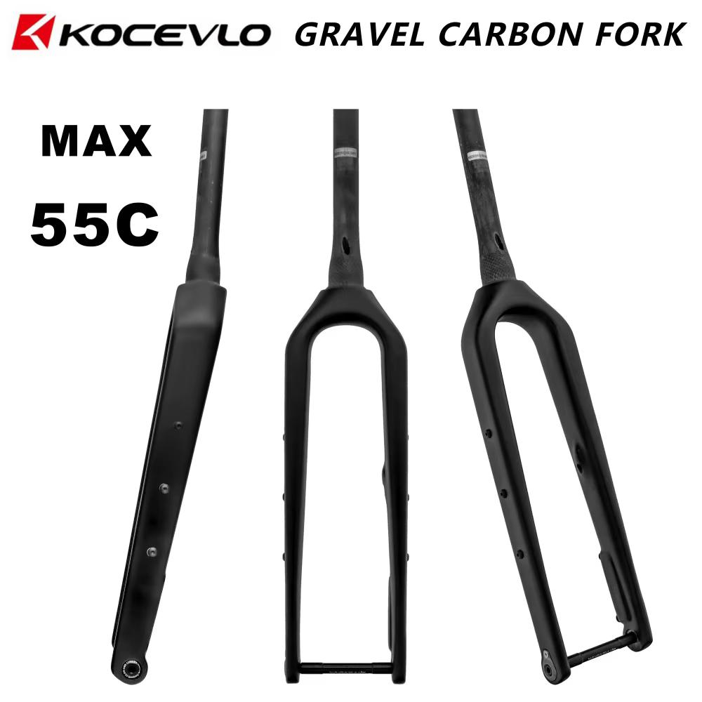 Fourche de vélo de gravier KOCEVLO GF07 en fibre de carbone conique