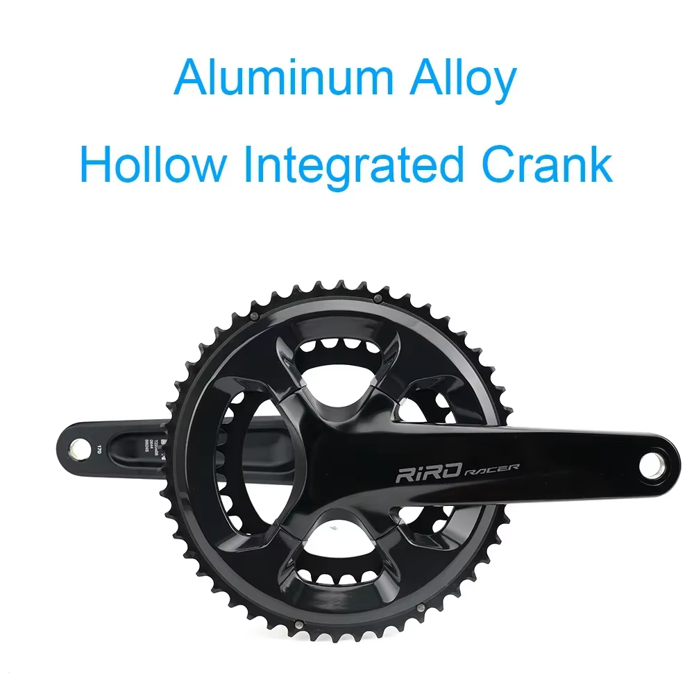 RIRO RACER R9 pédalier de vélo de route Hollowtech conception intégrée 170mm 110BCD 34-50T/39-53T doubles plateaux pour des rigides supérieures