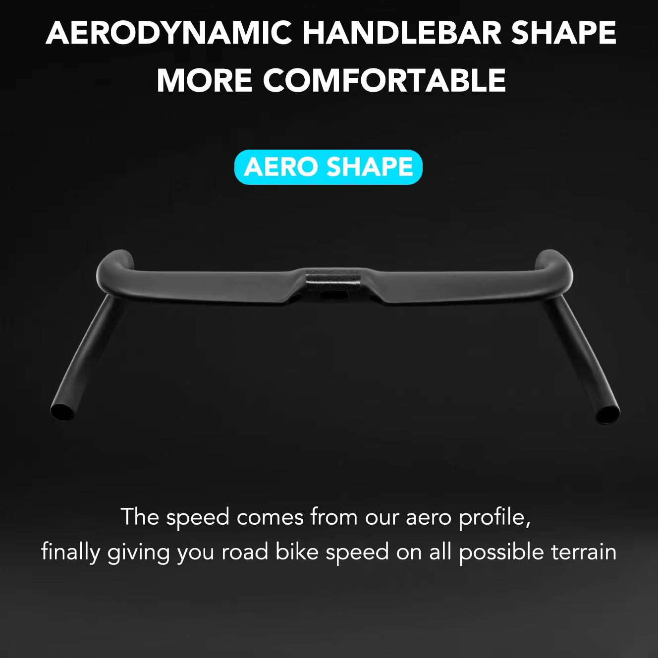 Guidon de vélo de gravier aérodynamique entièrement en carbone BERIJIE