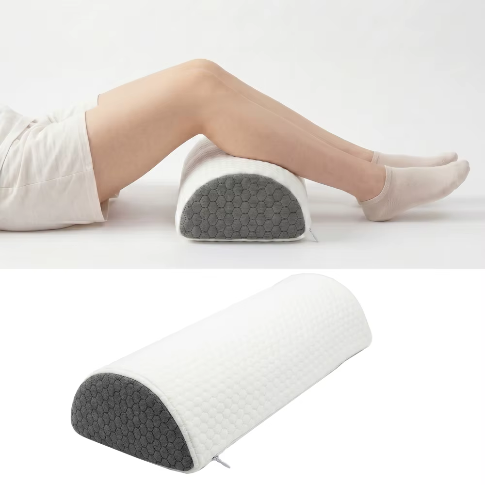 Coussin pour genoux pour dormeurs latéraux, coussin ergonomique en mousse à mémoire de forme pour soulager la sciatique, les douleurs aux hanches et au dos, avec housse lavable