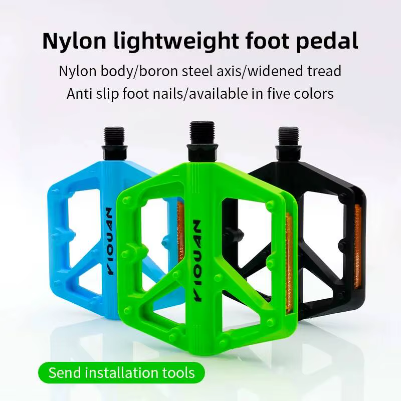 Pédales de vélo ESLNF en nylon avec roulements 9/16''