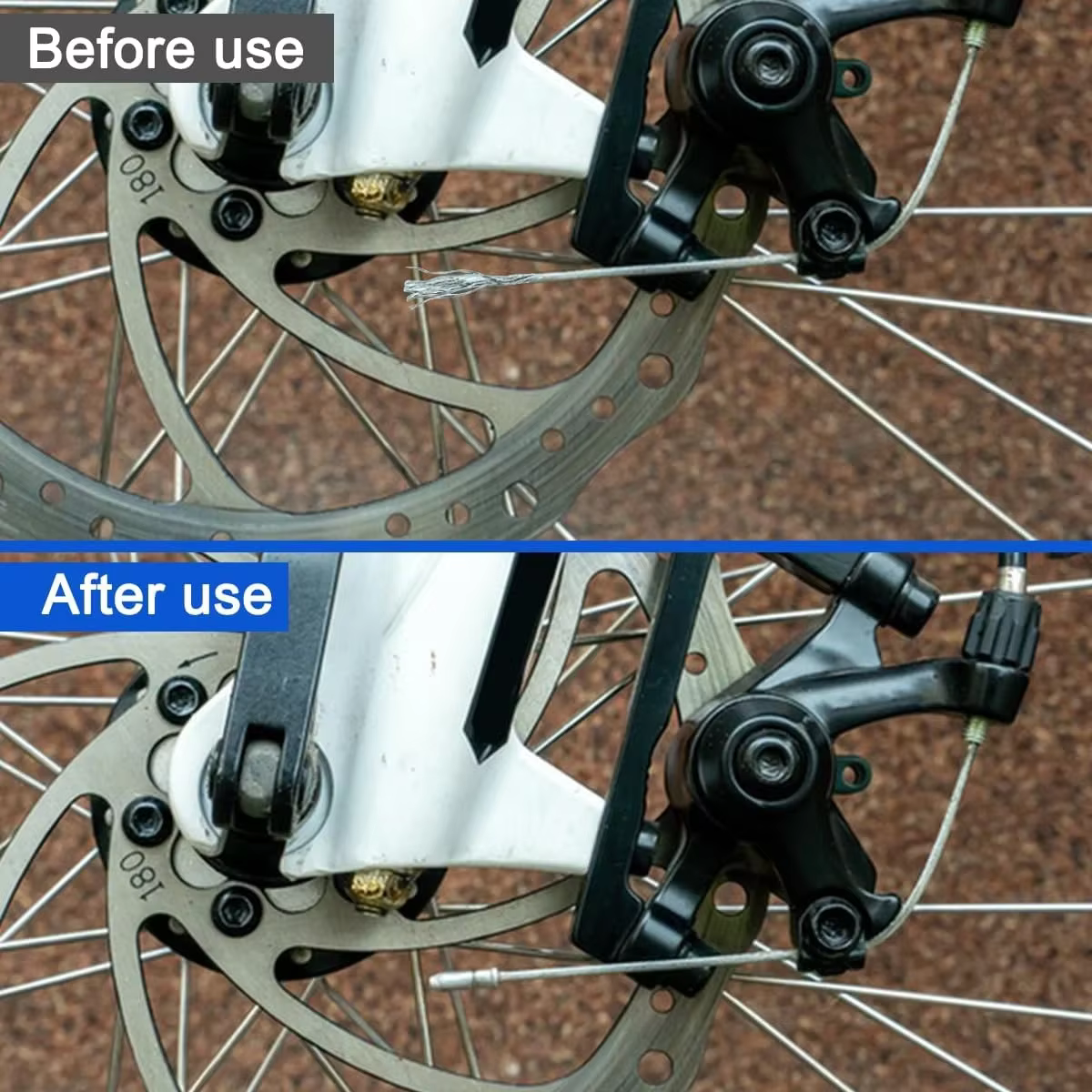 Embouts de câble de frein et de dérailleur en aluminium pour vélo