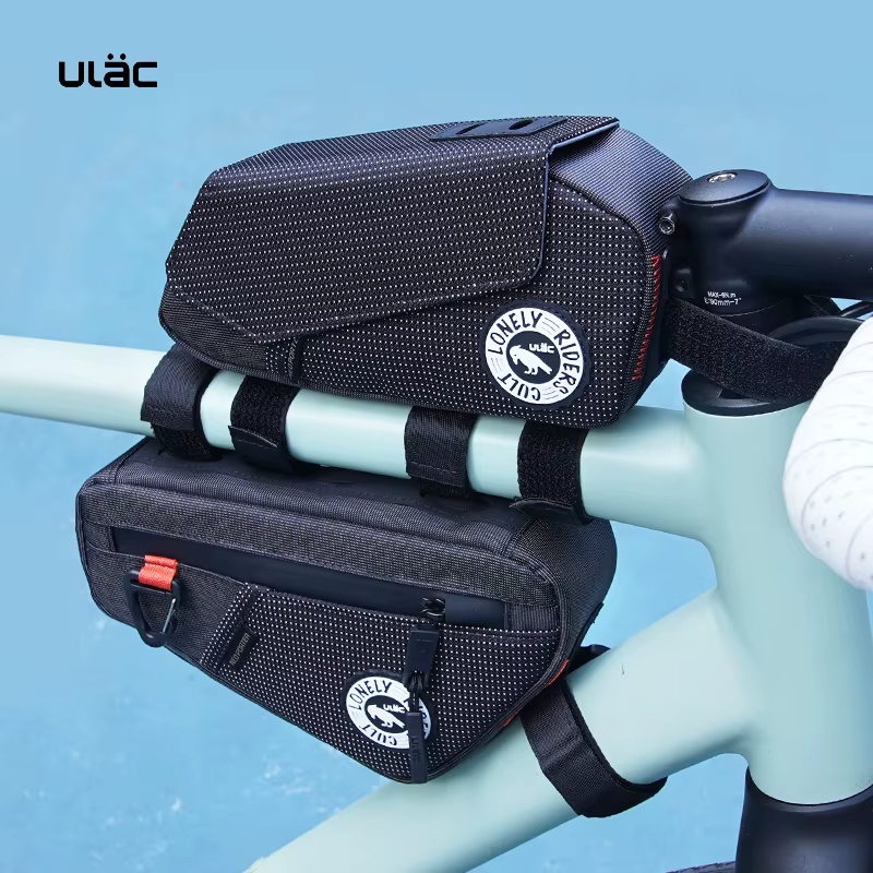 ULAC étanche avant cadre supérieur Tube sac vtt vélo de route grande capacité Triangle sac cyclisme sacoche pochette outils sac accessoires