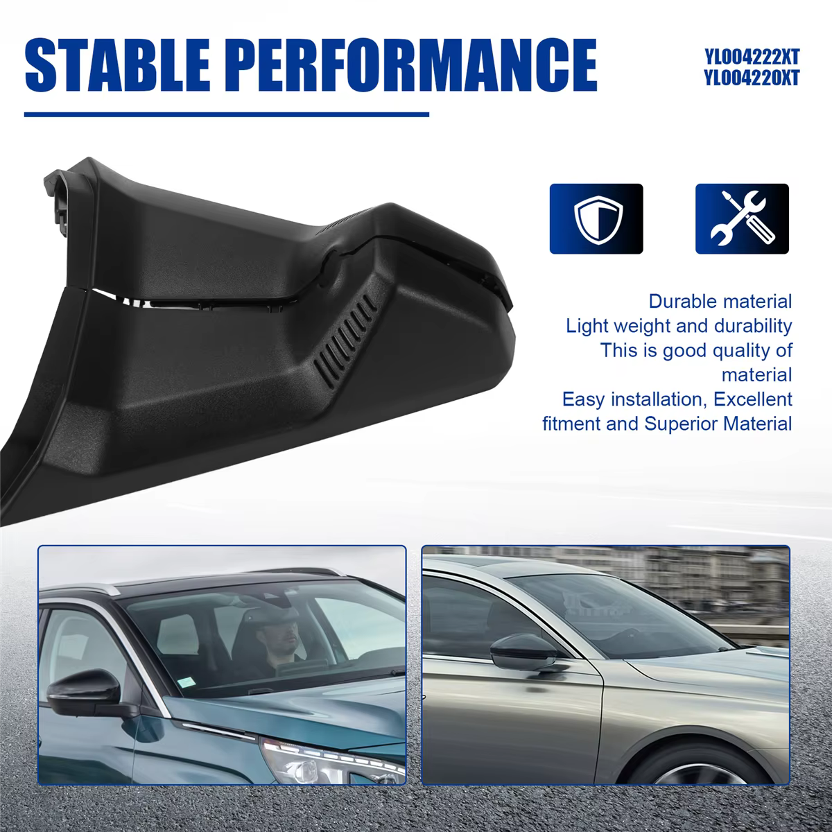 Accessoires de voiture YL004222XT YL004220XT pour Peugeot 3008 4008 5008 citroën C5 DS7