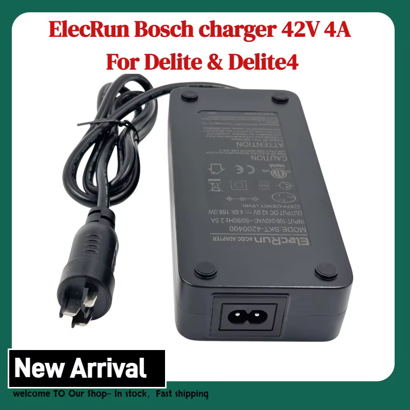 Chargeur 42V 4A pour batterie de vélo électrique Bosch Delite
