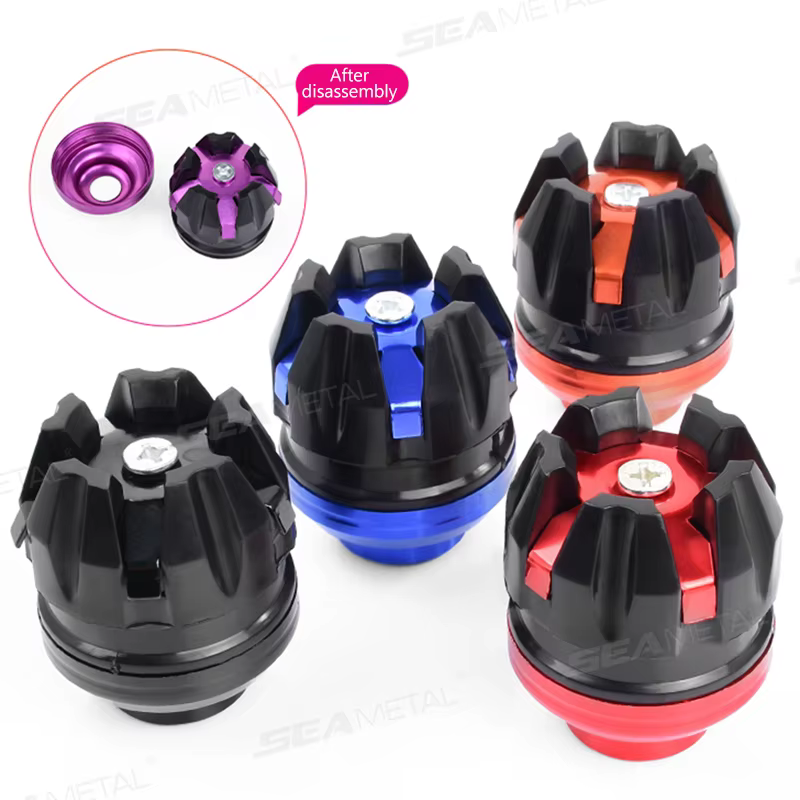 BLALION 2/4 pièces Protection universelle de Suspension avant cadre de tasse curseur protecteur de chute modifié pour pare-chocs Anti-chute de moto
