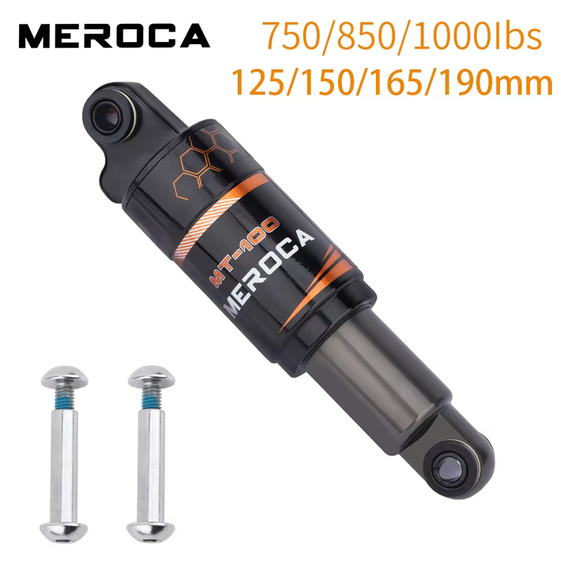 MEROCA-Amortisseur arrière de vélo MT-100 ressort à huile amortisseur réglable 125/150/165/190mm pour scooter VTT