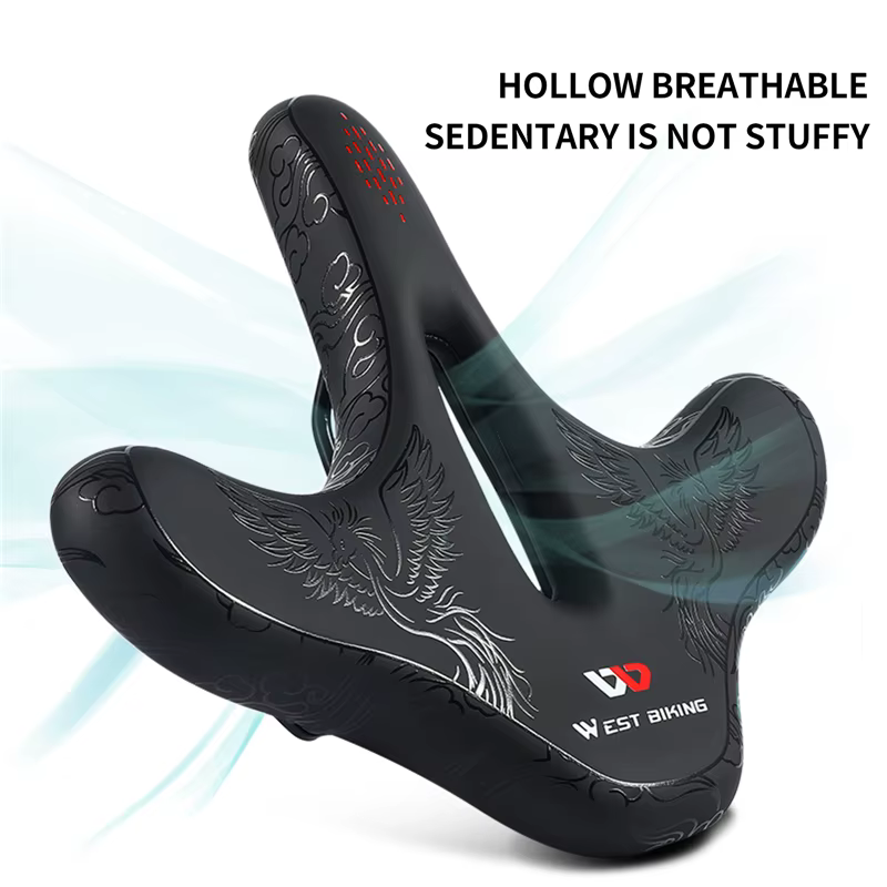 WEST BIKING Coussin de Selle de Vélo Confortable pour VTT et Cyclisme