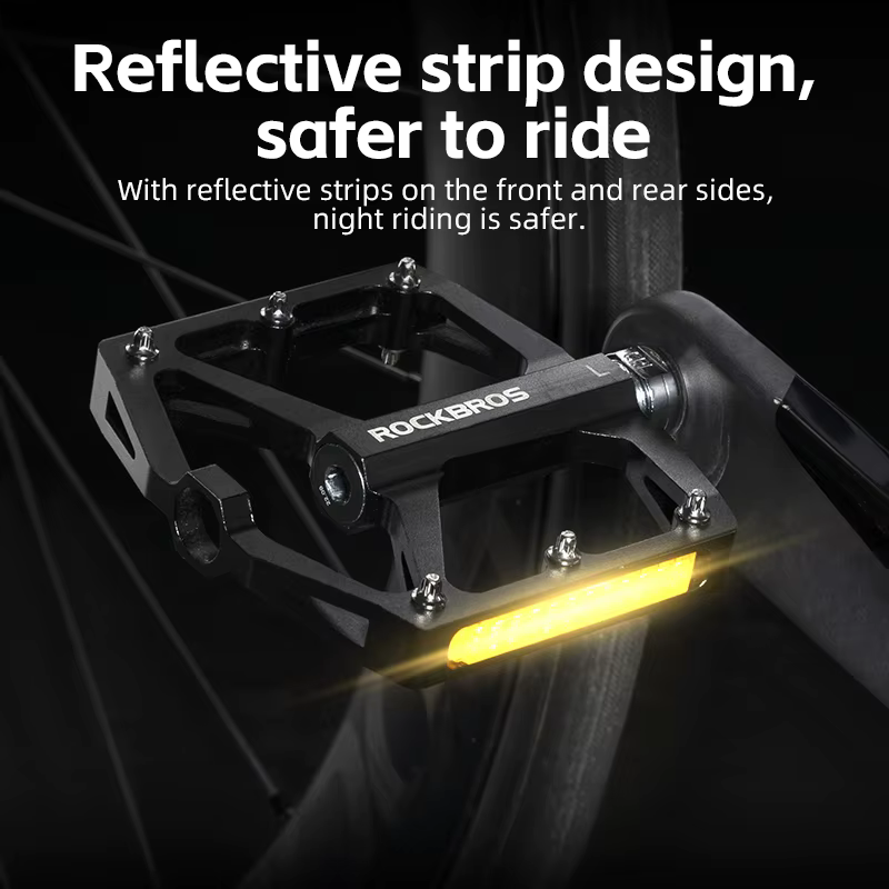 ROCKBROS pédales de vélo économiser l'effort en alliage d'aluminium anti-dérapant vtt route montagne roulement