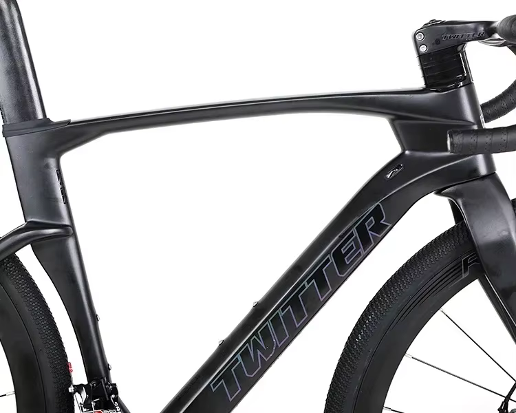 Vélo de route en fibre de carbone TWITTER GraveL V3pro 105/R7120-24S avec frein à disque hydraulique 700c*40C T1000