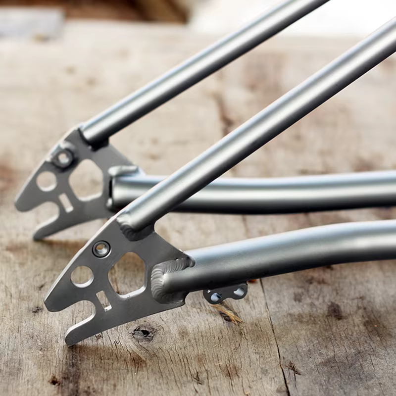 Cadre arrière de vélo pliant en titane P Line, frein C, 112 mm, triangle
