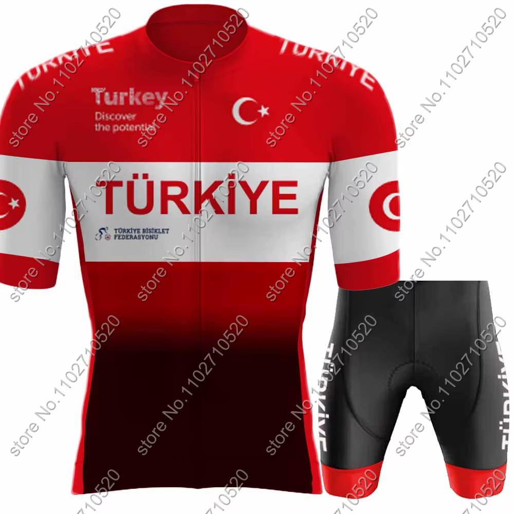 Ensemble de maillot de cyclisme de Turquie
