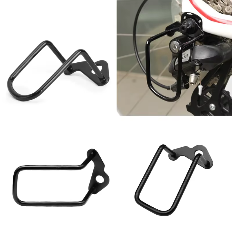 Protecteur de chaîne de dérailleur de vitesse arrière de vélo en acier réglable