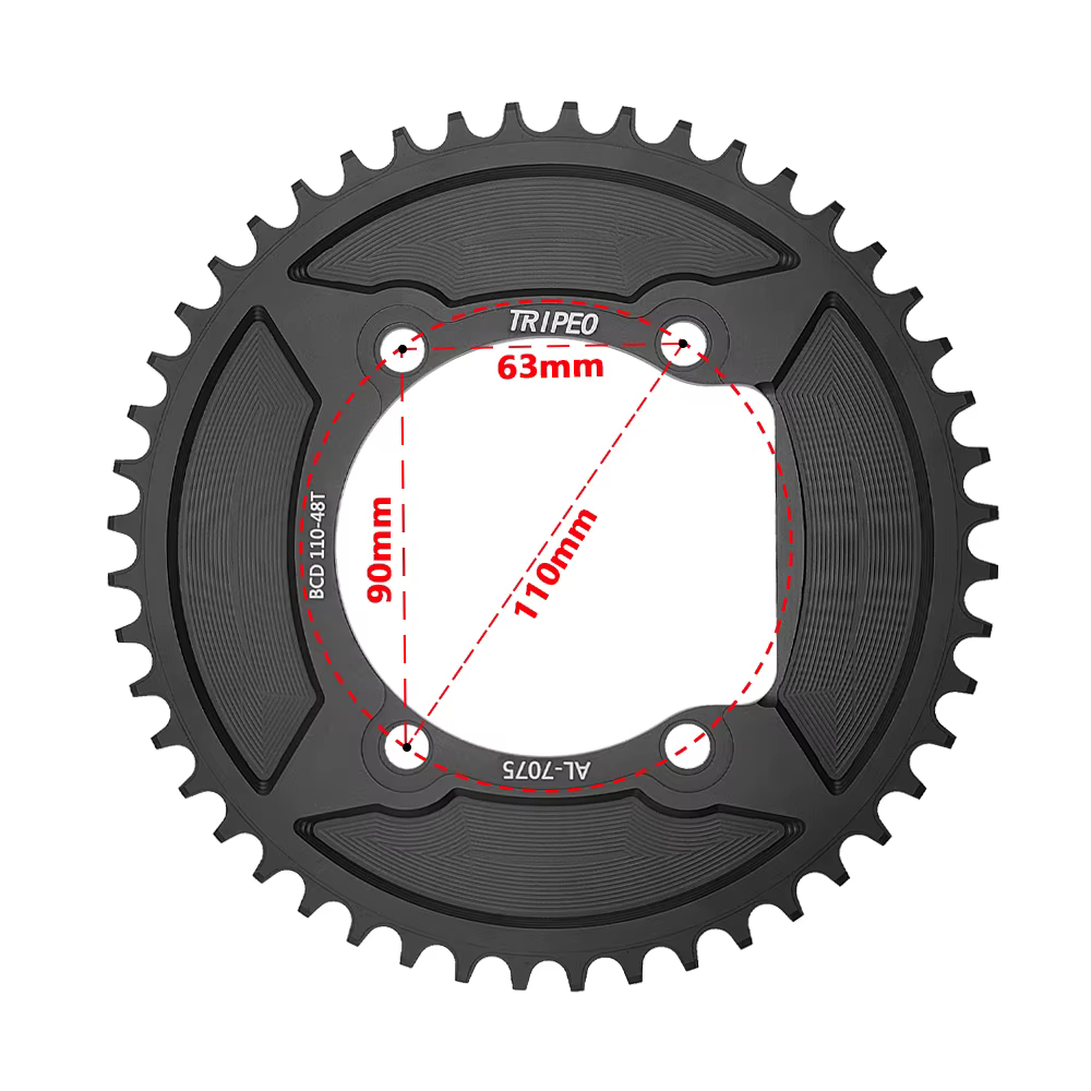 Plateau de pédalier TRIPEO 110BCD 4 boulons 40T-58T pour vélo de route