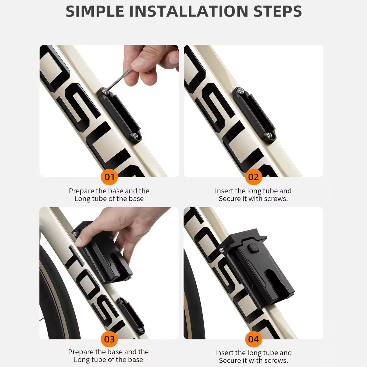 Support de stationnement latéral pour vélo, béquille arrière pratique à fixer sur le cadre pour vélo léger