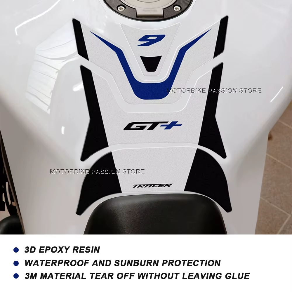 Analyste d'autocollants de protège-mains de moto, gel 3D, autocollants en résine d'élection, accessoires pour Yamaha ongler 9, 2023, 2023