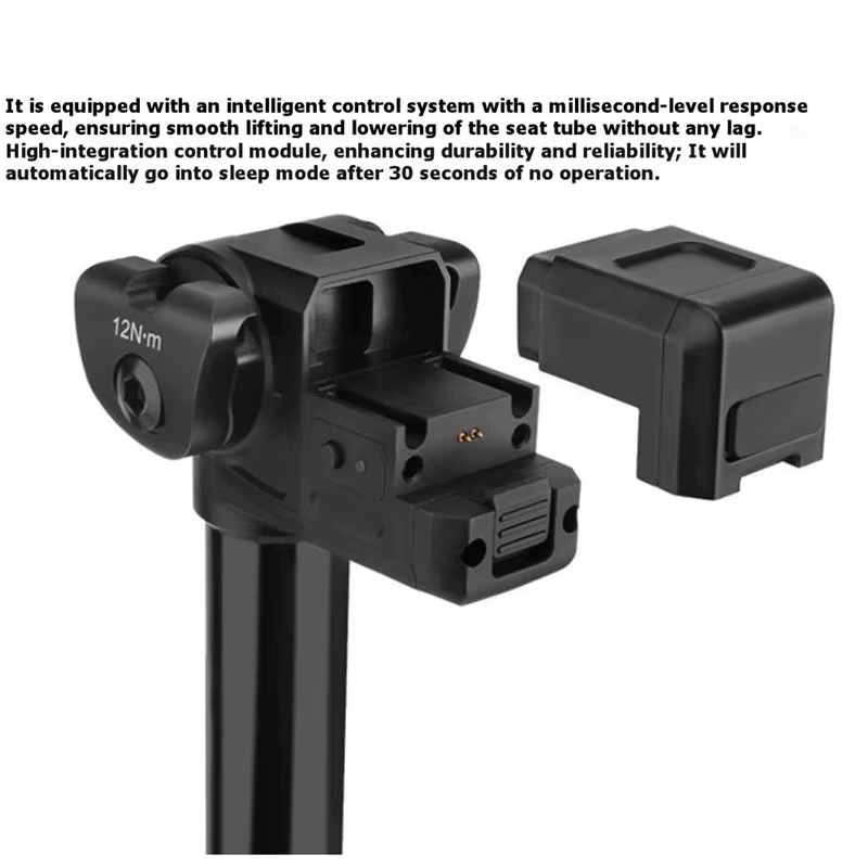 A89E-Travel Bike : Tige de Selle Électrique Intelligente Rechargeable sans Fil à Relevage Automatique, Étanche IP67, Conception