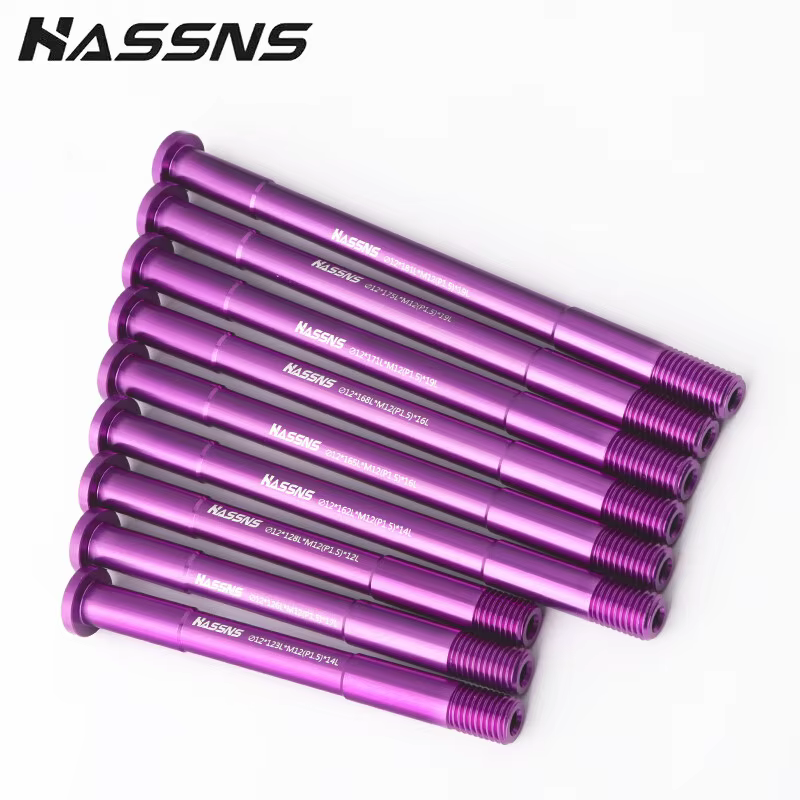 HASSNS Axe traversant VTT et Vélo de Route en alliage d'aluminium 15x100 15x110 12x142 12x100 12x148