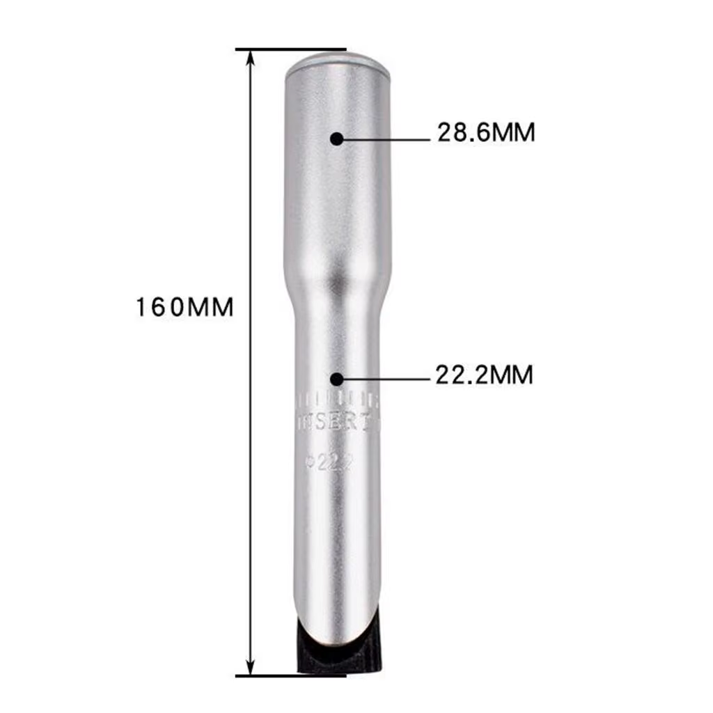 Adaptateur de tige de vélo pliant de route 22.2/25.4mm 1 1/8 "