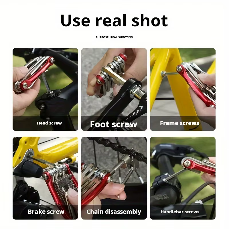 Kit de réparation de vélo multifonction