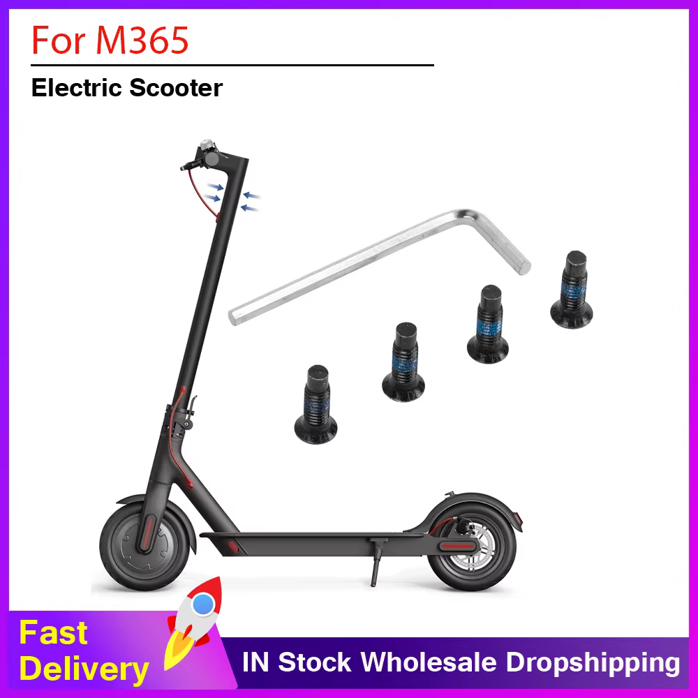 Vis de fixation de la tige de fourche au support de base pour trottinette électrique