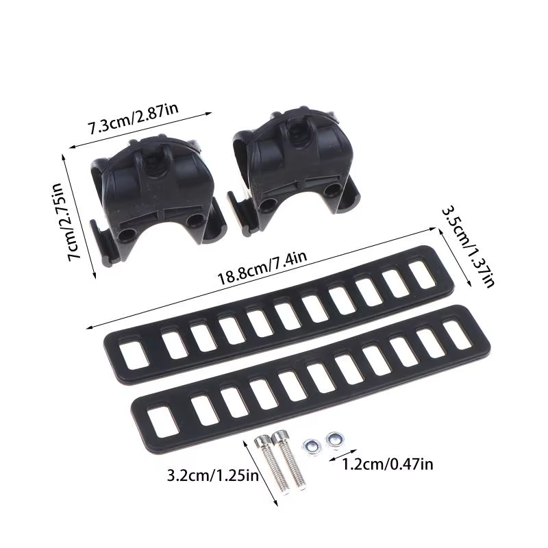 Support universel antidérapant robuste pour porte-vélos de voiture, 2 pièces
