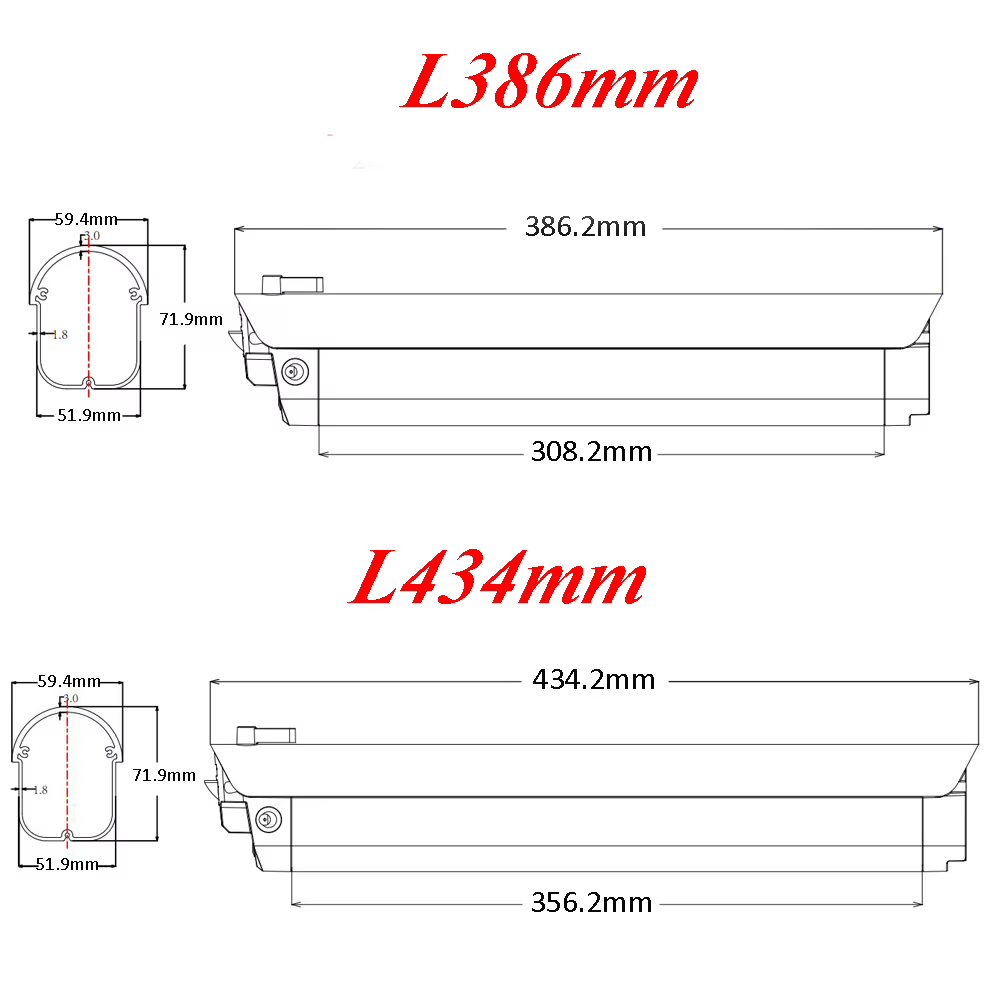 Batterie de vélo électrique Soltera 36V 10Ah 10.5Ah 250W 500W Batteries intube pour cadre
