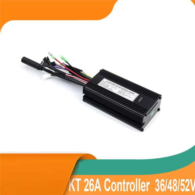 Contrôleur à onde sinusoïdale 36V 48V 52V 26A KT KT-26A pour vélo électrique