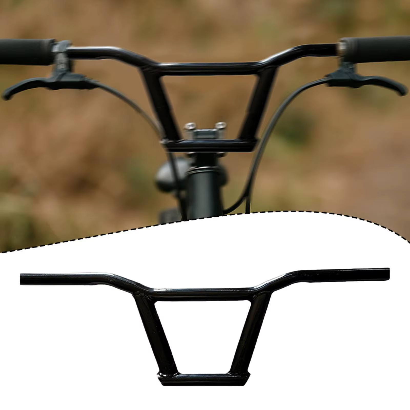 Guidon de vélo ergonomique léger facile à installer remplacement élégant pour vélos de route
