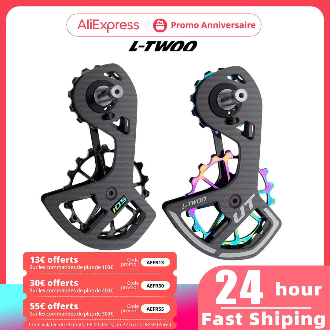 Ultegra Hatchace-Jeu de roues de poulie jockey en fibre de carbone pour vélo