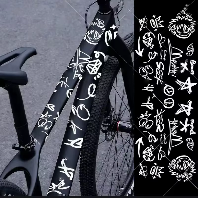 Autocollants de vélo Graffiti pour cadre de vélo