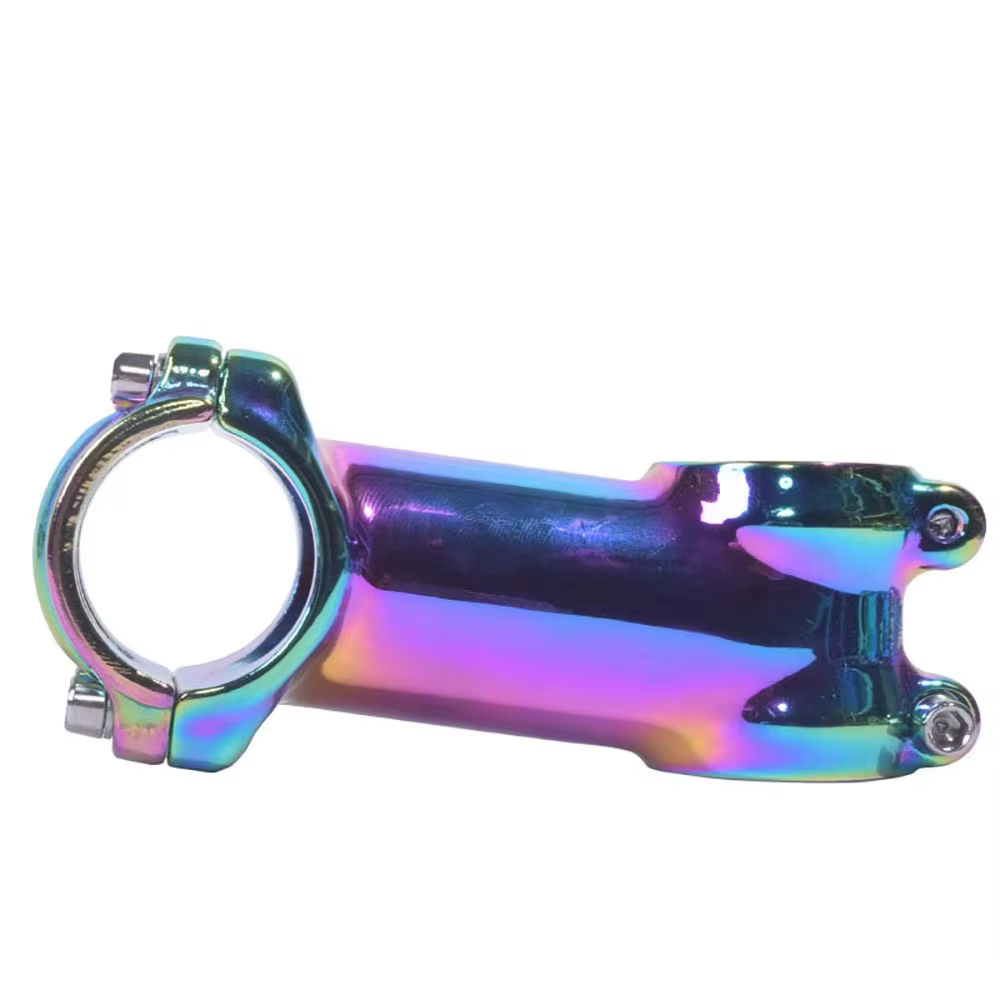 SHIKRA tige de vélo de route de montagne en alliage d'aluminium 7 degrés 31.8x60/70/80/90mm tige de guidon arc-en-ciel Riser accessoires de vélo