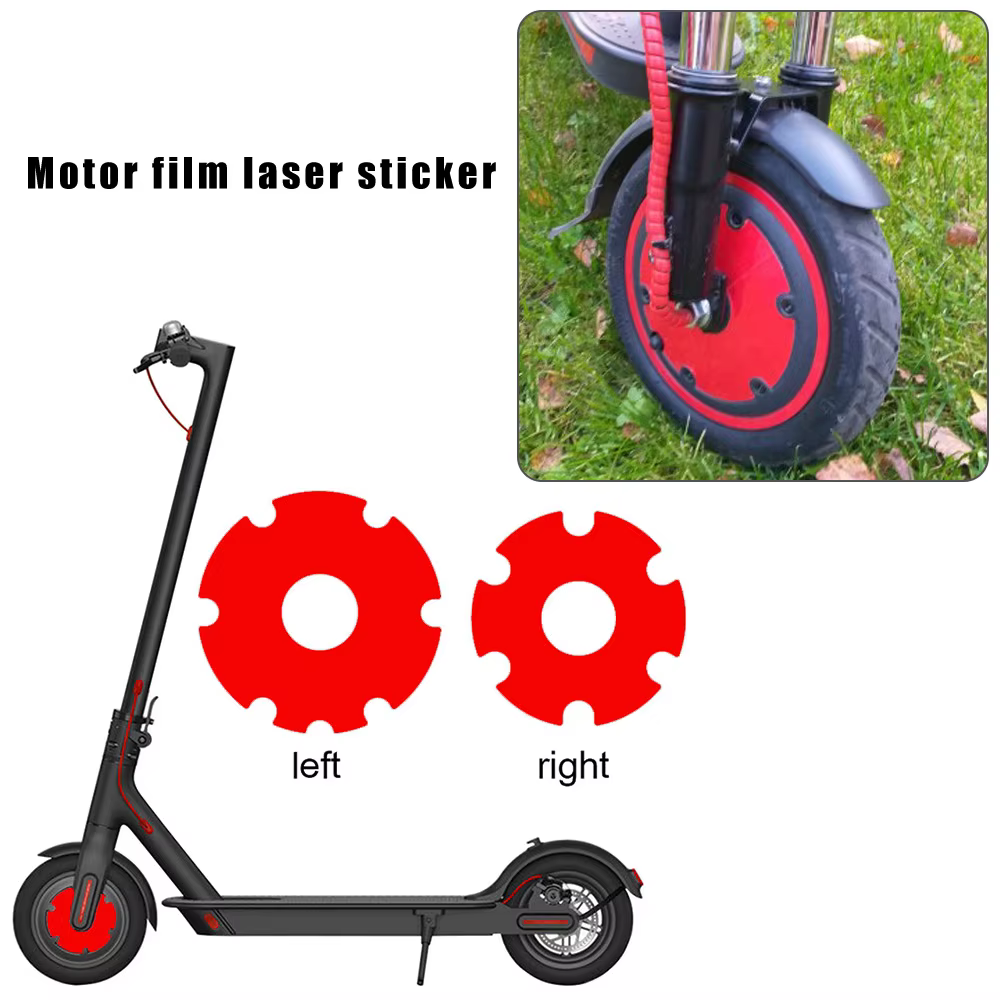 Autocollant de roue avant de Scooters