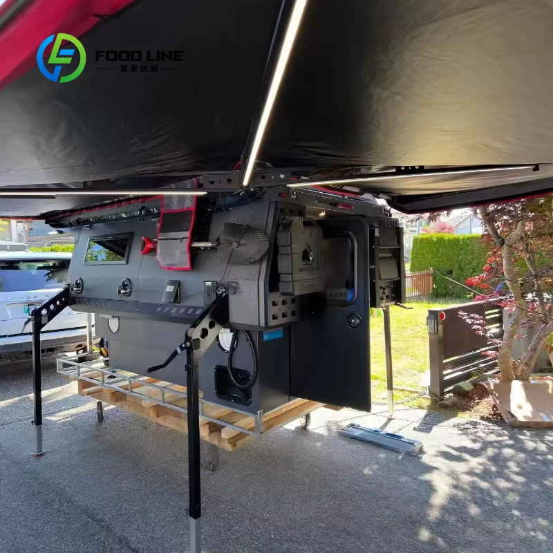 Camper multifonctionnel personnalisé pour camion avec porte-équipement et auvent latéral pour aventures tout-terrain – Prix d'achat en gros