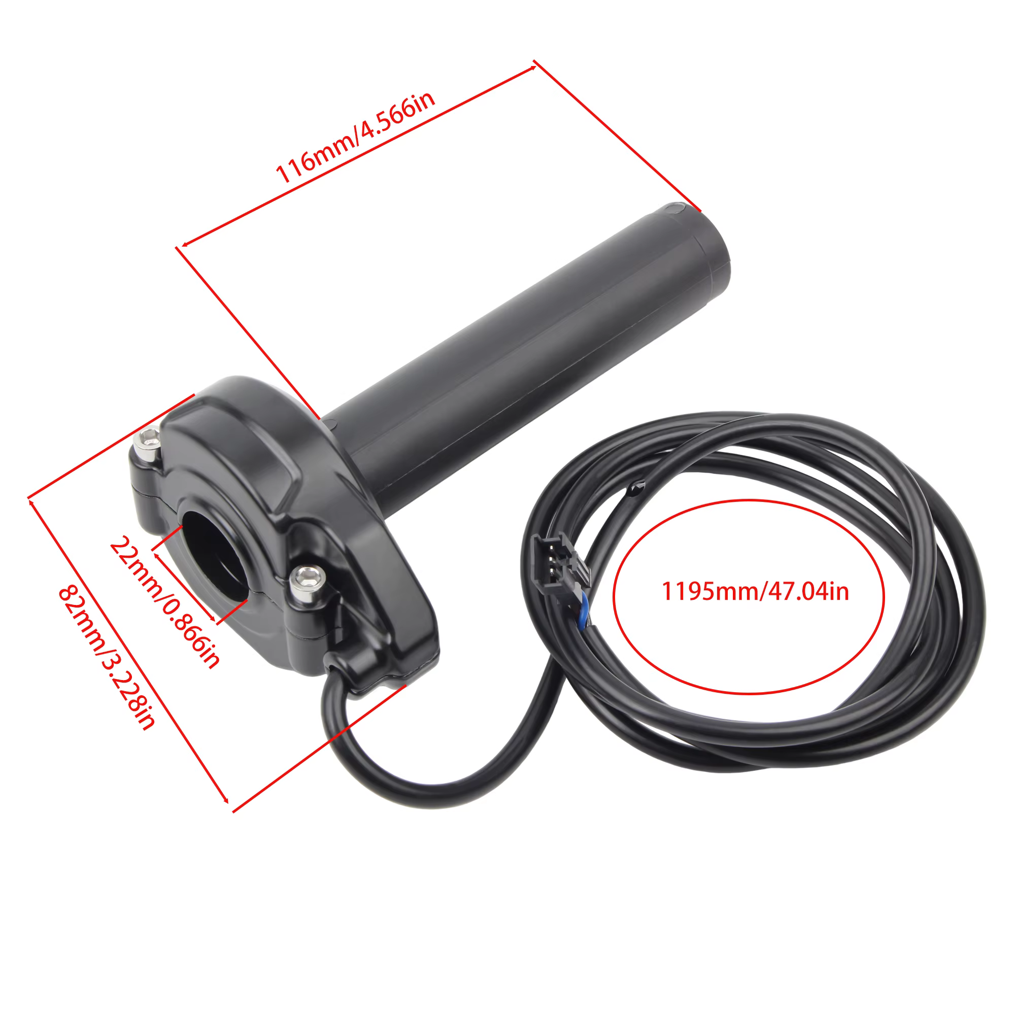 Poignée d'accélération complète CNC pour vélo électrique style Surron avec poignées SM