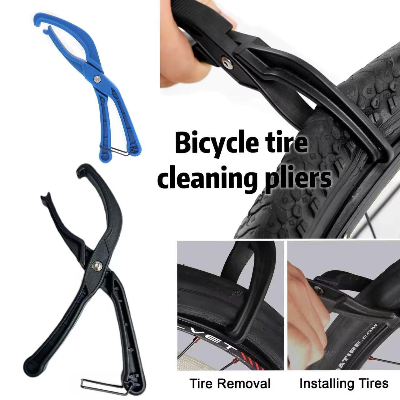 Pince de démontage de pneus de vélo, dispositif de démontage de pneus, outil de réparation de pneus de VTT, outil de réparation de vélo