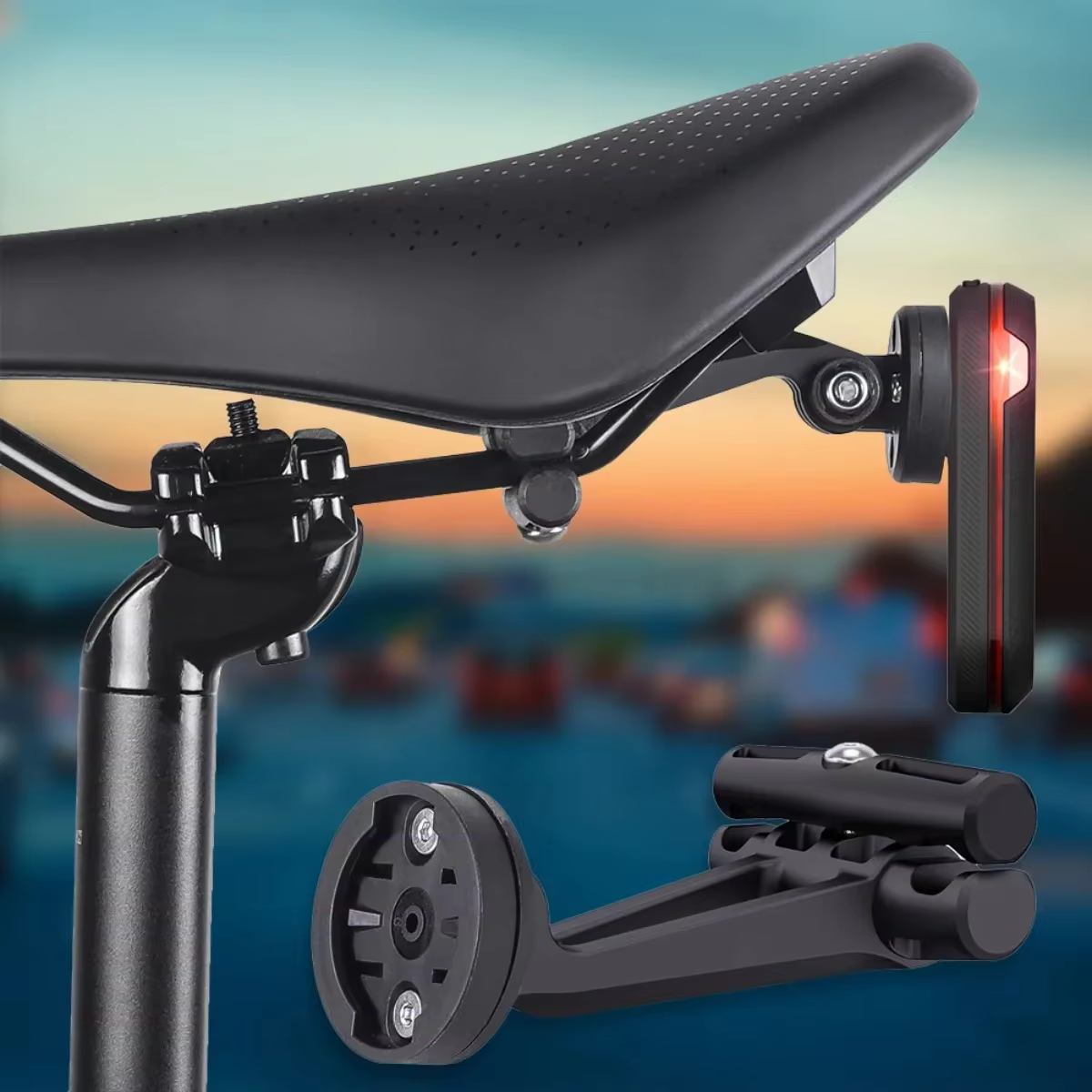 Support de selle de feu arrière de vélo
