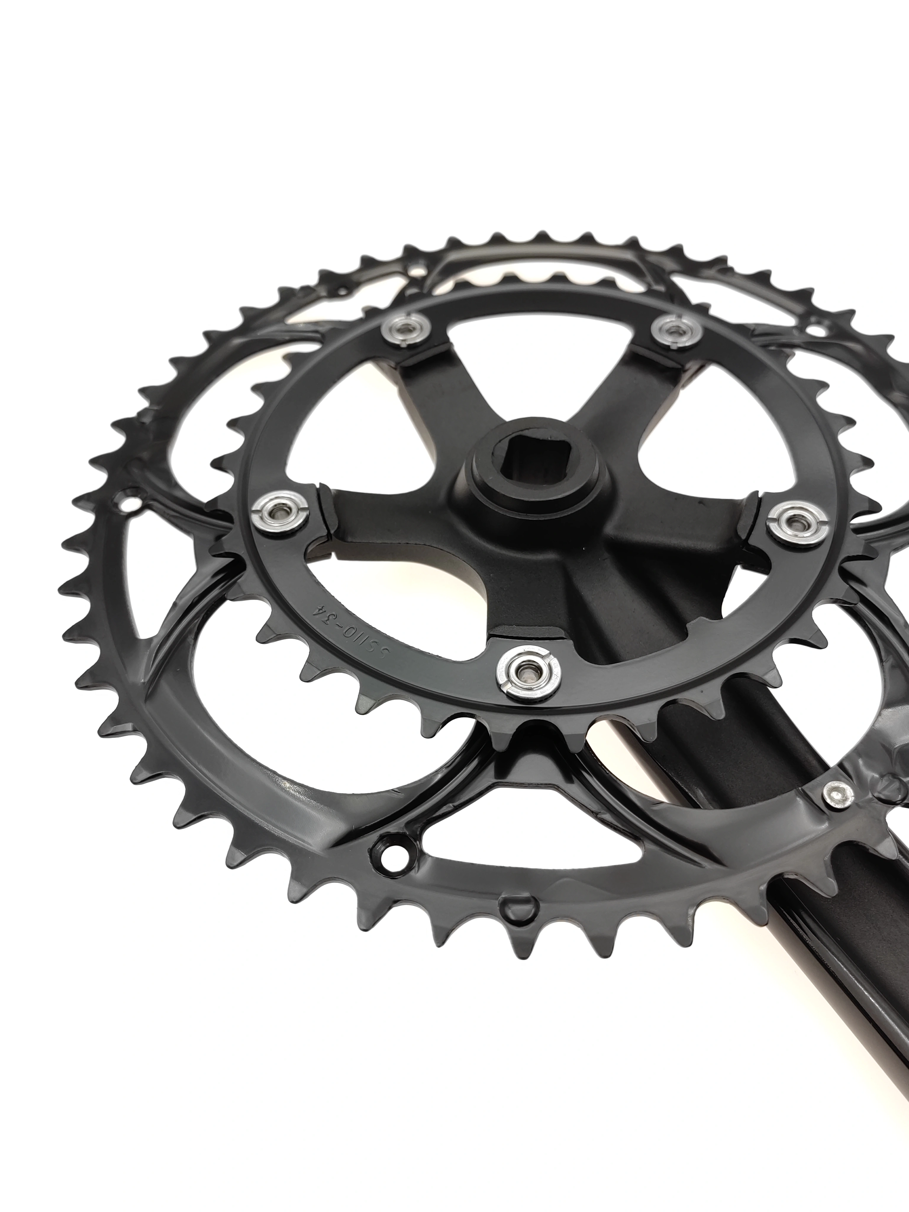 50/34T pédalier de vélo de route BCD 110mm 8/9 vitesses trou de diamant Double pignons pièces de manivelle