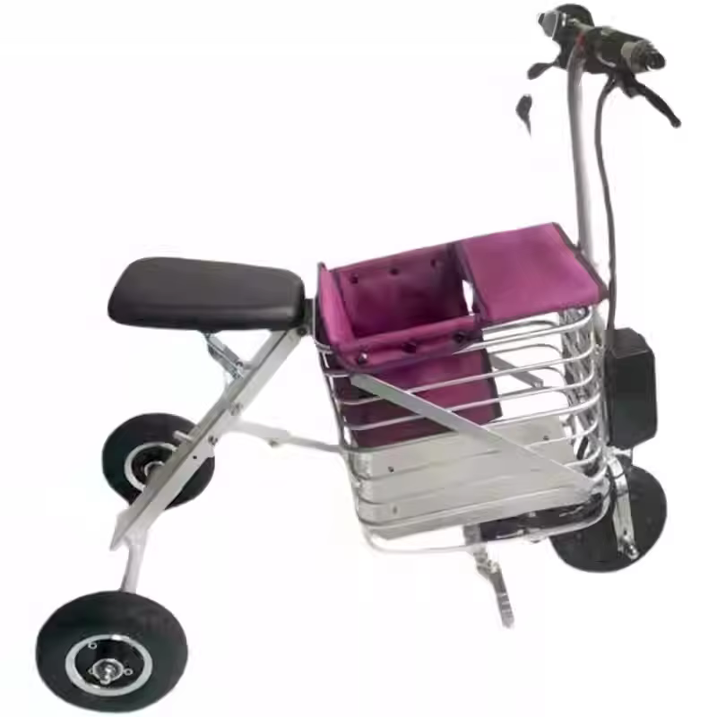 Trottinette de voyage légère et pliable pour personnes âgées
