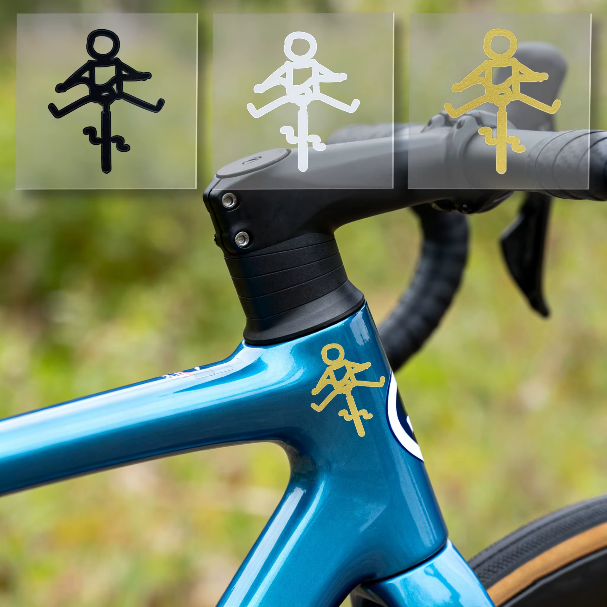 Autocollants universels en vinyle imperméables pour cadre de vélo de route et VTT, tube supérieur, autocollants de sécurité pour vélo, pour la décoration