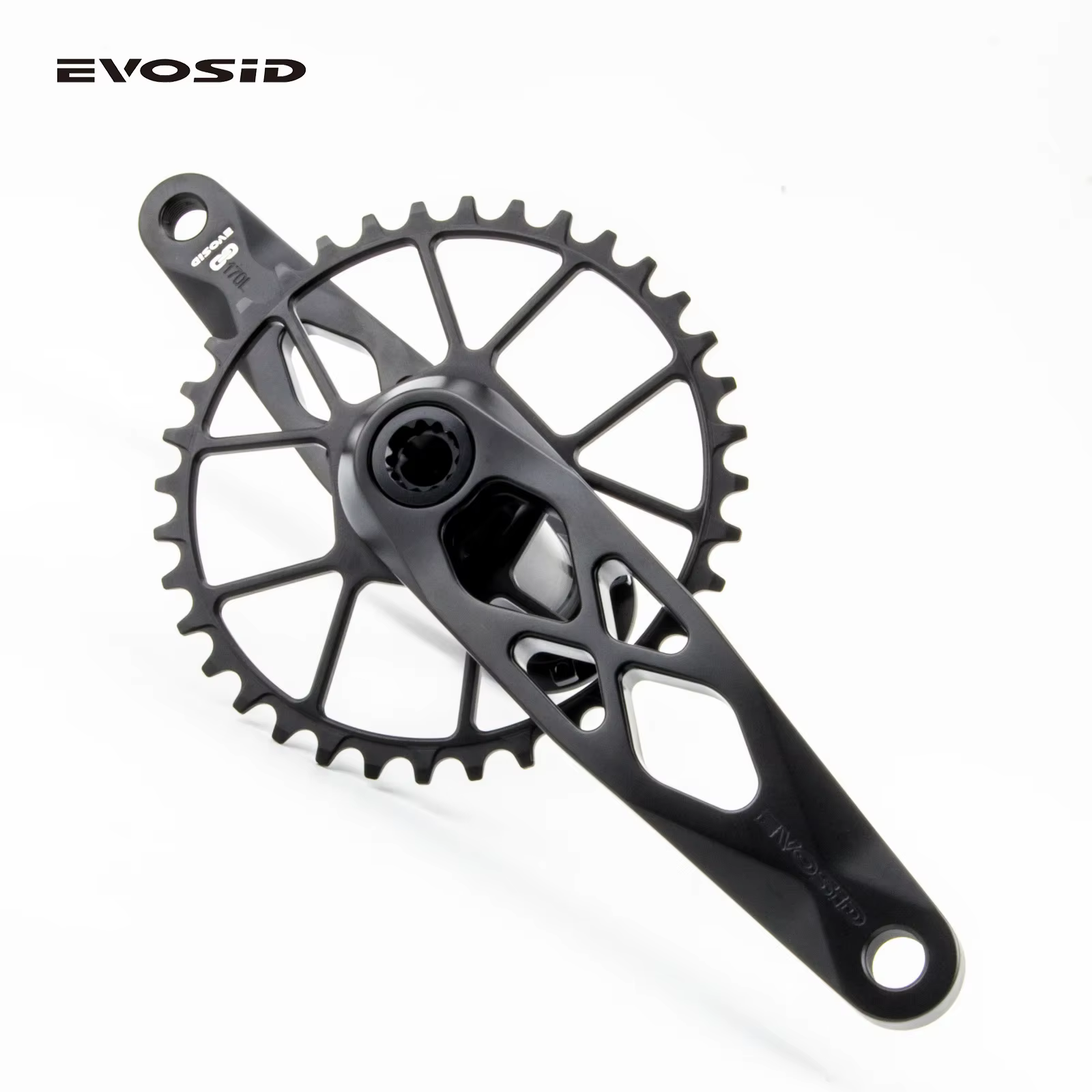 EVOSID manivelle de vélo vtt ultralégère 165mm axe DUB 29mm pédalier