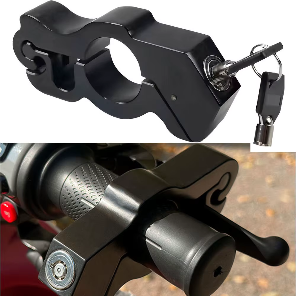 Verrou de guidon de moto