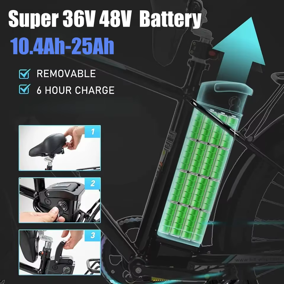Batterie de vélo Hitway BK3 BK5 BK6 BK8 BK11 BK37 COLORWAY BK6 36V 48V 15Ah 20Ah